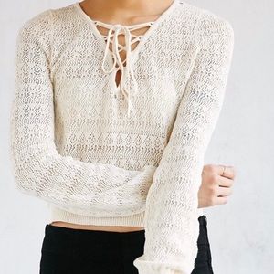 Kimchi Blue Lace Up Top